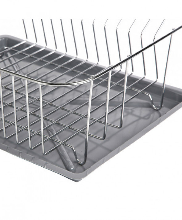 Suszarka do naczyń z ociekaczem stojąca na blat kuchenny komorowa Ander 35 cm chromowana