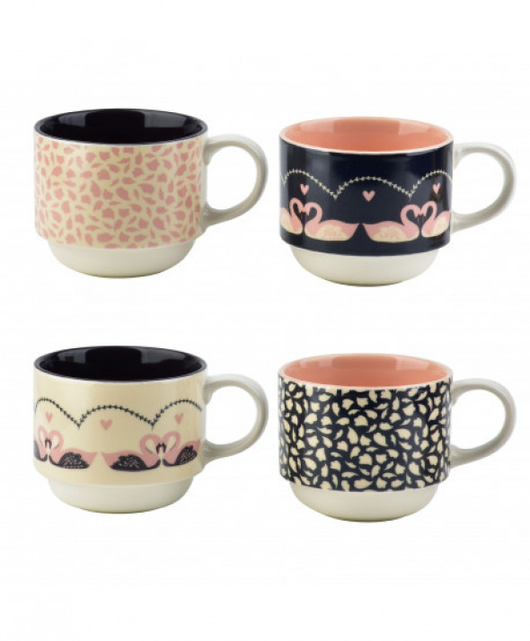 SWAN Komplet 4 filiżanek