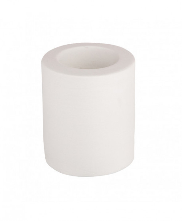 Świecznik ceramiczny szary 8 cm