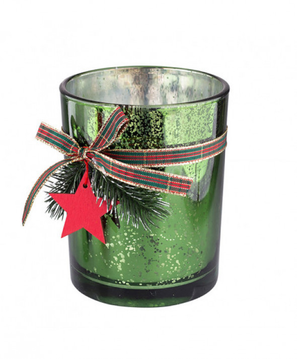 Świecznik świąteczny 10 cm mix kolorów