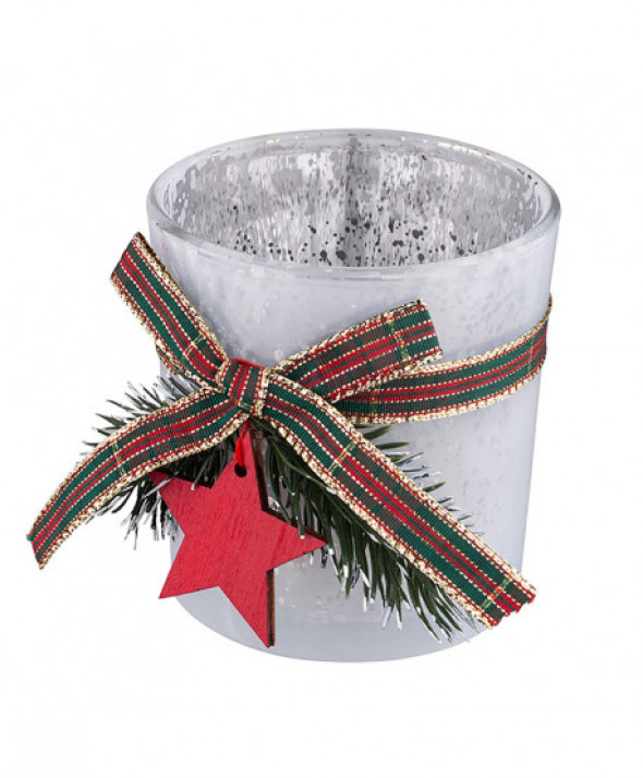 Świecznik świąteczny 12 cm mix kolorów