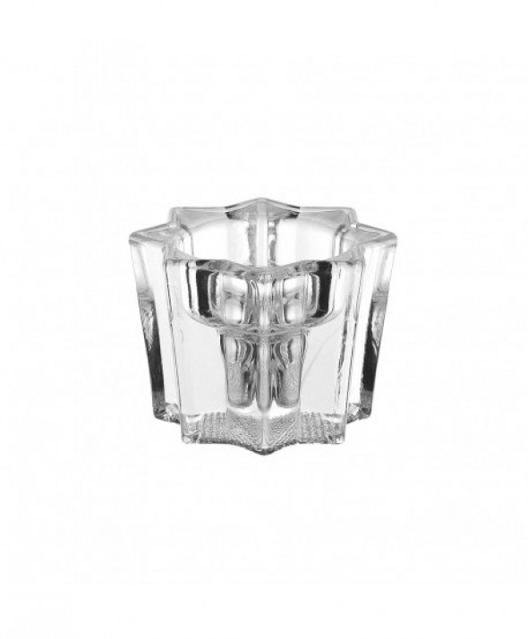 Świecznik szklany na tealighty "Gwiazdka" Edwanex