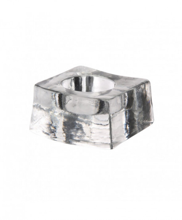 Świecznik szklany pojedyńczy na świeczki tea light Edwanex