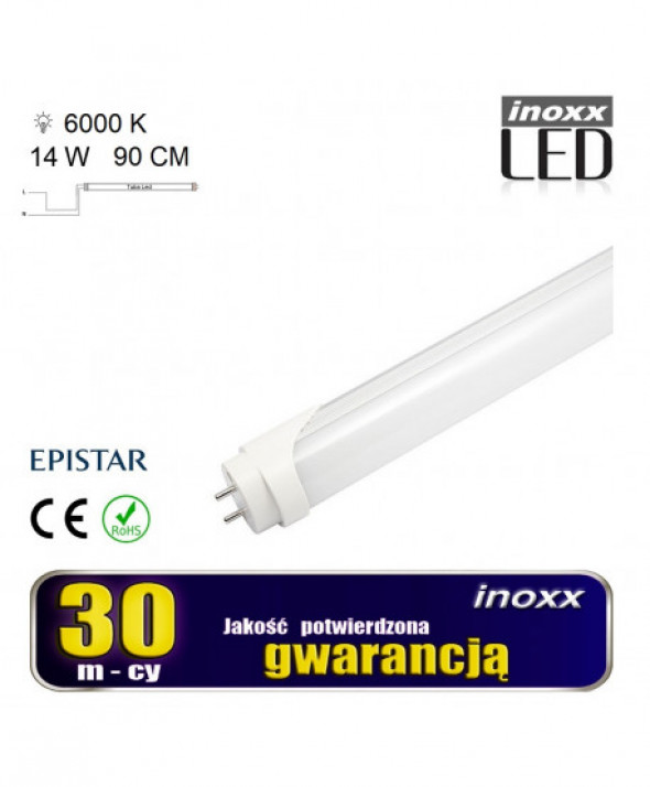 Świetlówka led 90cm 14w 6000k t8 jednostronna zimna