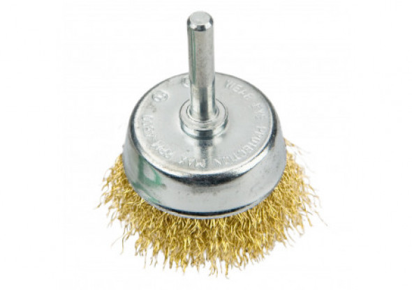 Szczotka druciana doczołowa z trzpieniem 75 mm