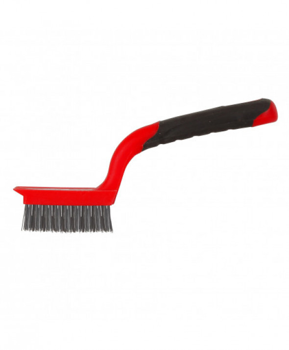 Szczotka druciana - stal, 5x11 rzędów, 180mm, proline