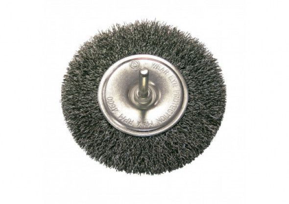 Szczotka tarczowa z dr.st.fal. fi 120mm, trzpień 6mm proline