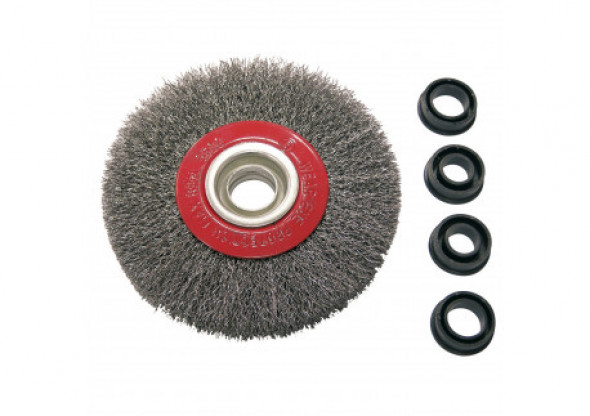 Szczotka tarczowa z drutu stalowego falist. fi 125mm proline