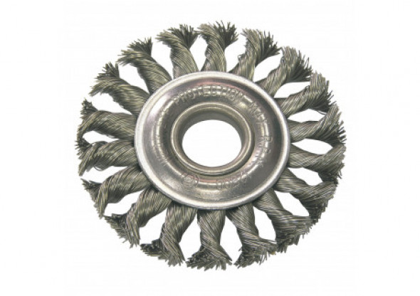 Szczotka tarczowa z drutu stalowego skr. fi 100mm proline
