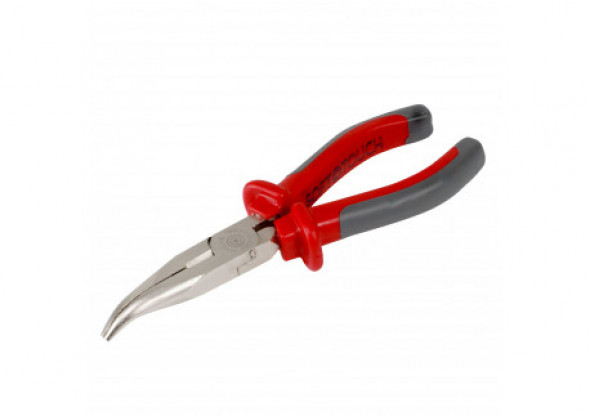 Szczypce półokr. wygięte 160mm prof, "soft touch"   proline