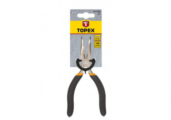 Szczypce precyzyjne wydłużone wygięte 130 mm