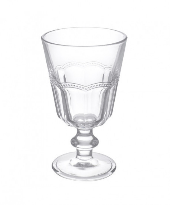 Szklanka do wody i napojów na stópce Arabeska 240 ml