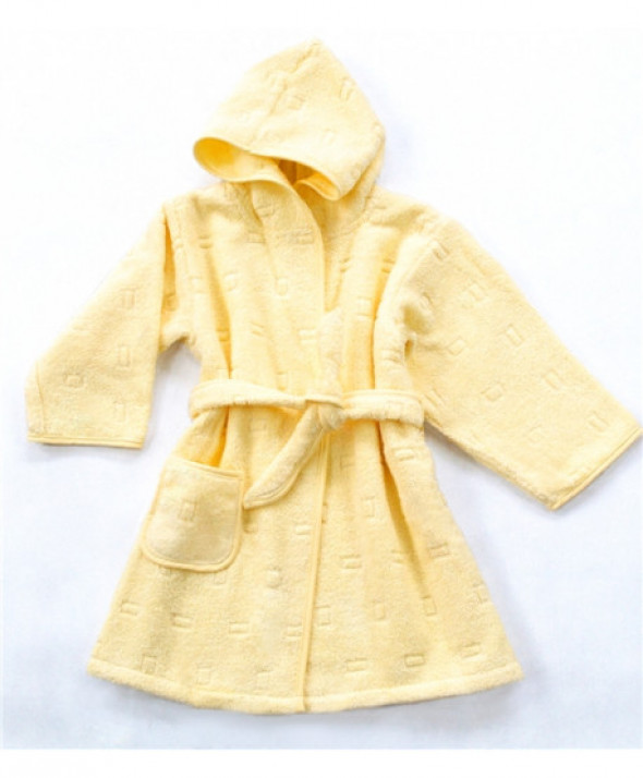 Szlafrok Dziecięcy Greno 8 Lat Żółty