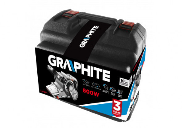 Szlifierka taśmowa 800W, pas bezkońcowy 75 x 457 mm, walizka