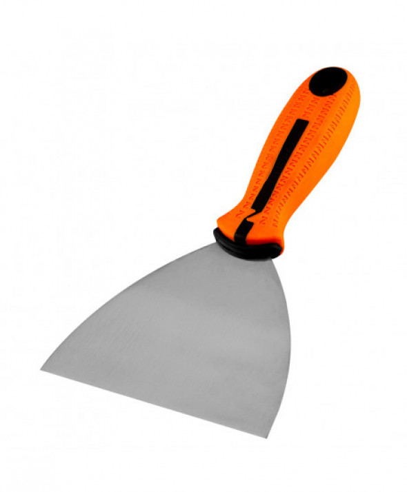 Szpachla malarska 125 mm, stal nierdzewna, dwukomponentowy uchwyt