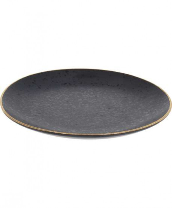 Talerz 20CM czarny ze złotem