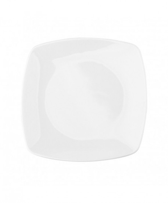 Talerz deserowy porcelana MariaPaula Moderna Biała 18 cm kwadratowy