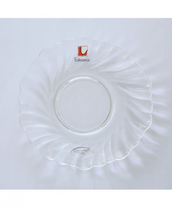 Talerz deserowy szklany Edwanex Helena 18,5 cm