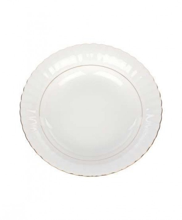 Talerz głęboki do zupy porcelana Chodzież Iwona Złoty Pasek 22,5 cm
