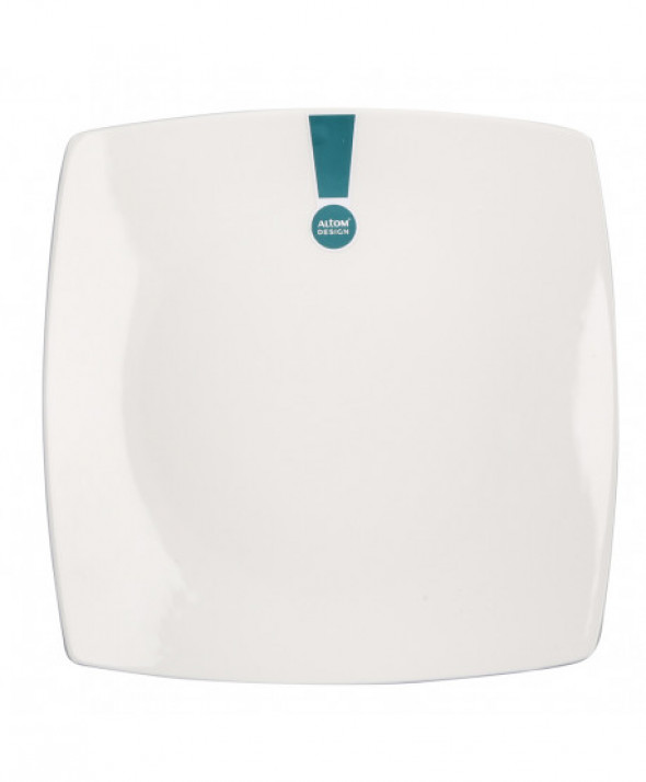 Talerz kwadratowy obiadowy płytki porcelana Regular 27 cm