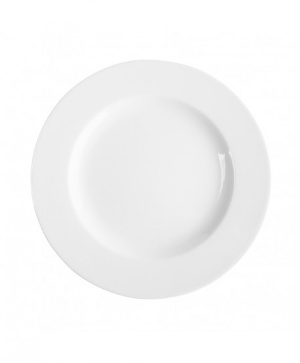 Talerz obiadowy płytki porcelana Karolina MariaPaula Biała 26 cm