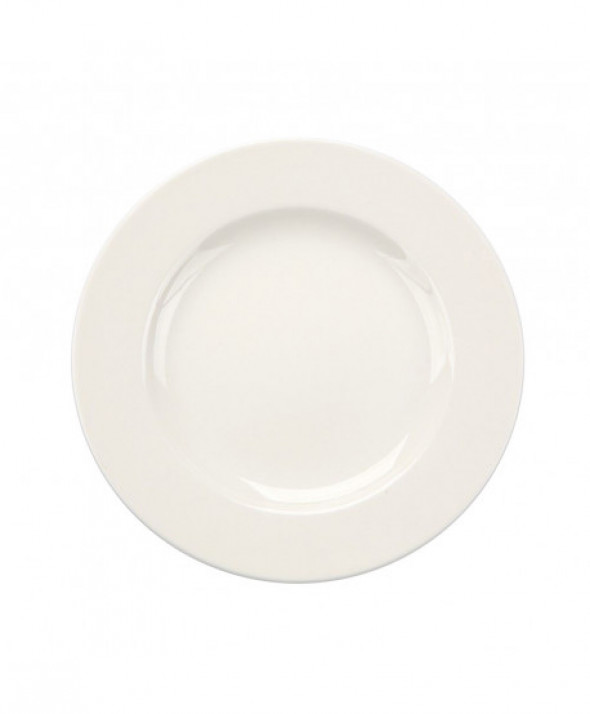 Talerz obiadowy płytki porcelana MariaPaula Nova Ecru 26 cm