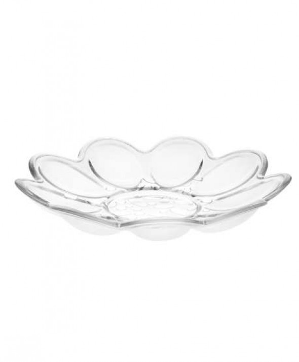 Talerz / półmisek na jajka szklany Huta Jasło 21,5 cm