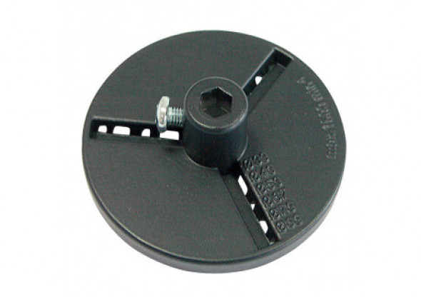 Talerz-uchwyt do otwornicy z nasypem ze spieku wolframowego