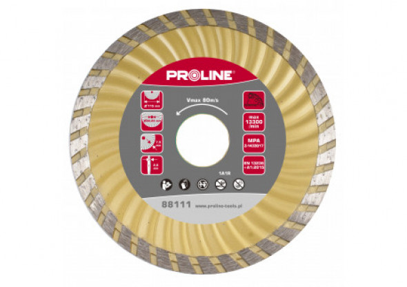 Tarcza diam. super turbo (mat.bud) 180*2.7*7.5*22.2 proline