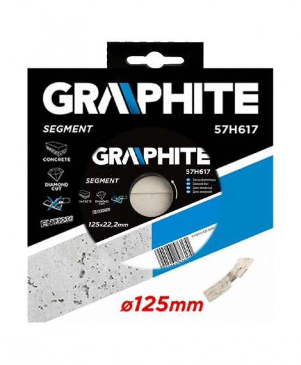 Tarcza diamentowa 125 x 22.2 mm, segmentowa