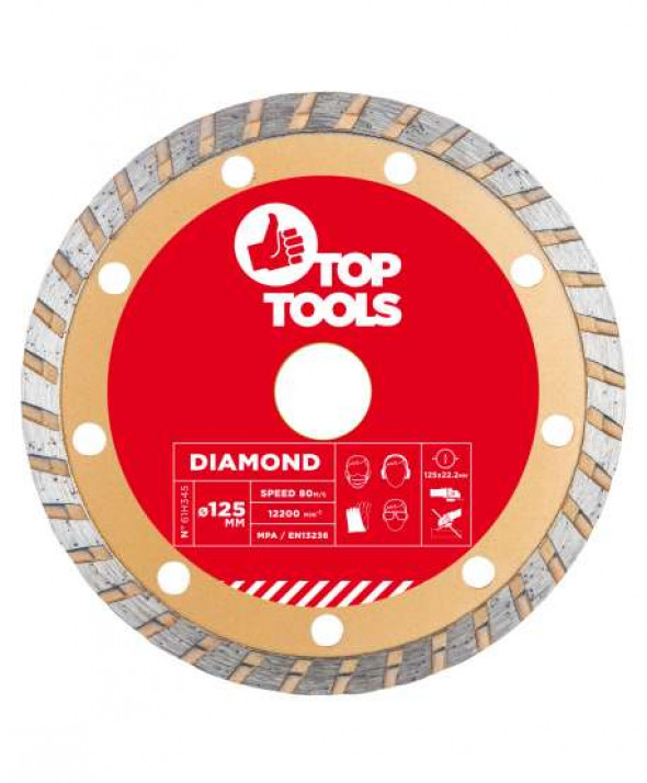 Tarcza diamentowa 125 x 22.2 mm, turbo