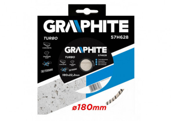 Tarcza diamentowa 180 x 22.2 mm, turbo