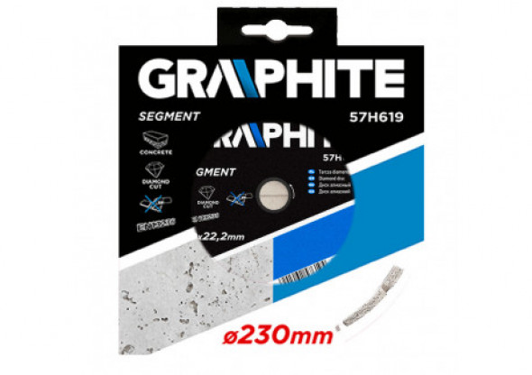 Tarcza diamentowa 230 x 22.2 mm, segmentowa