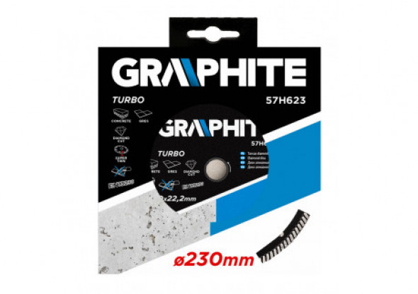 Tarcza diamentowa 230 x 22.2 mm, turbo super cienka