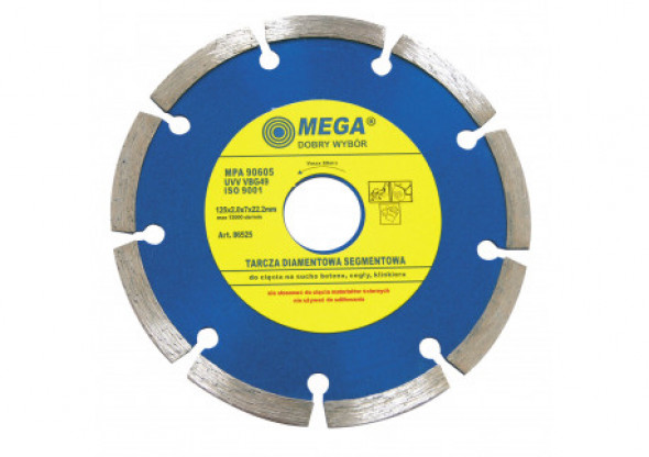 Tarcza diamentowa segmentowa (mat.bud) 230*2.5*7.5*22.2