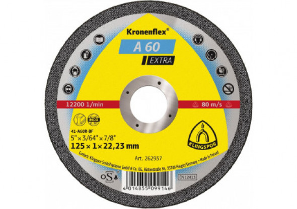 Tarcza do cięcia-metal a60extra 125*1,0*22 pł.szt.1[262937]