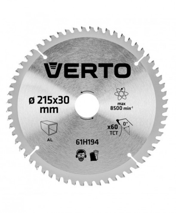 Tarcza do pilarki, widiowa, 215 x 30 mm, 60 zębów, do aluminium