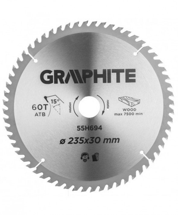 Tarcza do pilarki, widiowa, 235 x 30 mm, 60 zębów