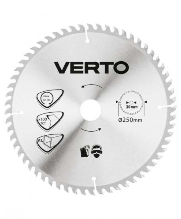 Tarcza do pilarki, widiowa, 250 x 30 mm, 100 zębów, do aluminium