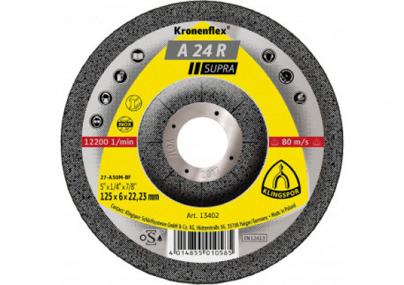 Tarcza do szlifow.stal a24rsupr.115*6,0*22 wyp.szt.1[231860](kl13401)