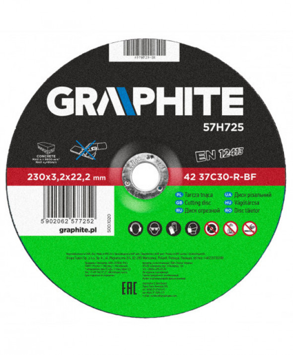 Tarcza tnąca do kamienia 230 x 3.2 x 22.2 mm, 42 37C30-R-BF