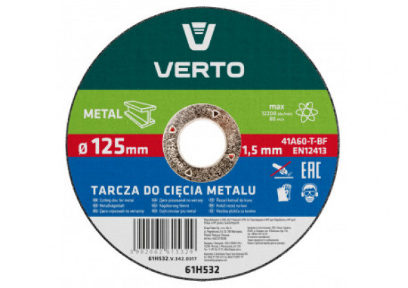 Tarcza tnąca do metalu 125 x 1.5 x 22.2 mm