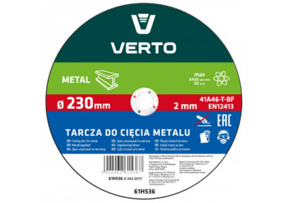 Tarcza tnąca do metalu 230 x 2.0 x 22.2 mm