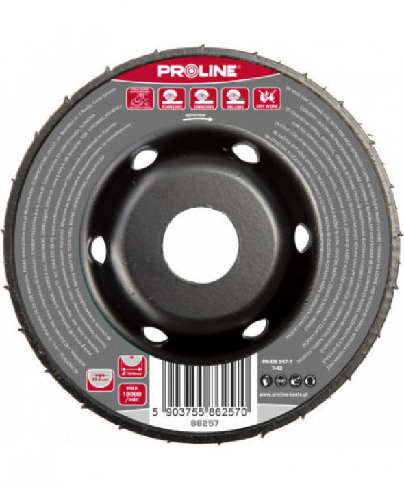 Tarcza wypukł.tarnik grube zęby frez czoł.bocz.120mm proline