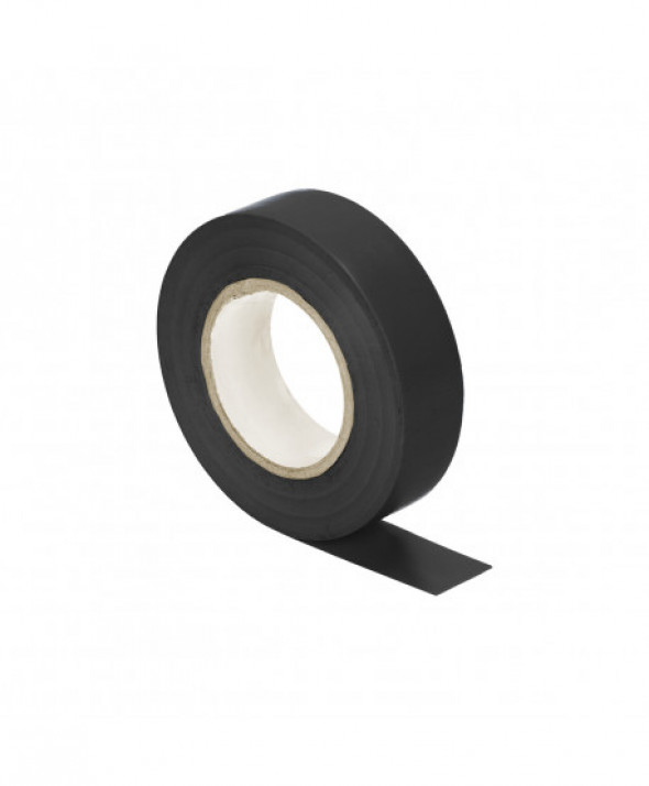 Taśma izolacyjna czarna, uniepalniona, szerokość 19mm, grubość 0,13mm, 20m długości