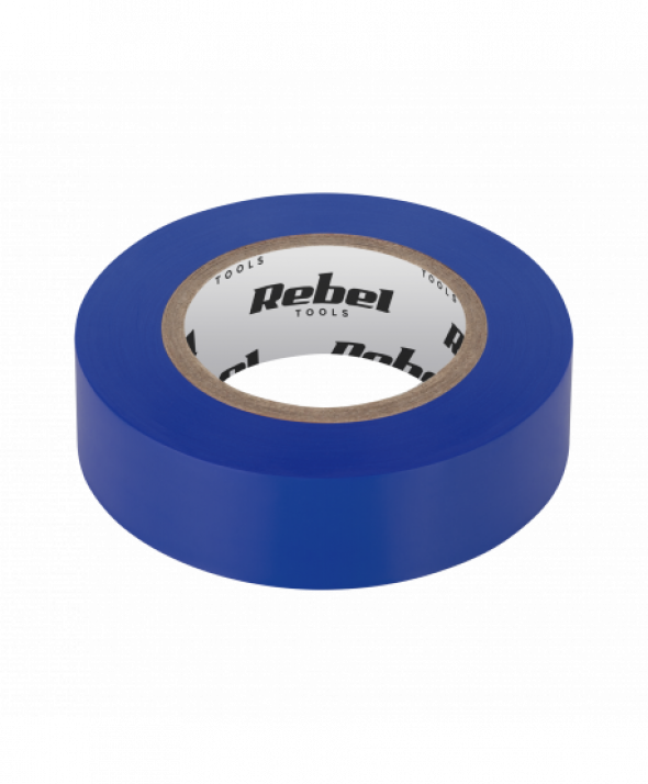 Taśma izolacyjna klejąca REBEL (0,13 mm x 19 mm x 10 yd) niebieska