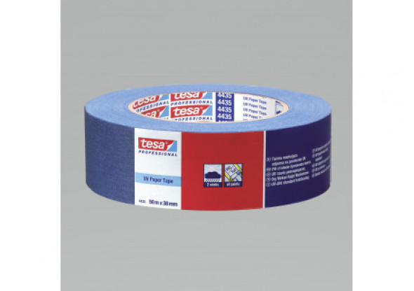 Taśma malarska 28d.wew.14d.zew. 50m:38mm niebieska