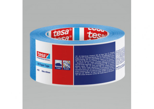 Taśma malarska 28d.wew.14d.zew. 50m:50mm niebieska