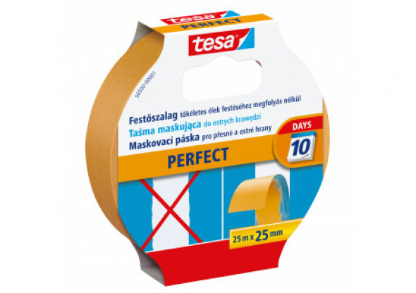 Taśma malarska precyzjna extra cienk.pap.10 dni 25m:25mm,żółta