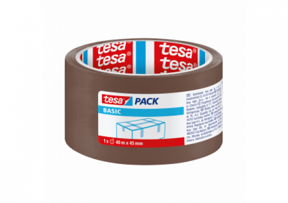Taśma pakowa basic 40m:45mm, brązowa [opis cz/sk, pl]